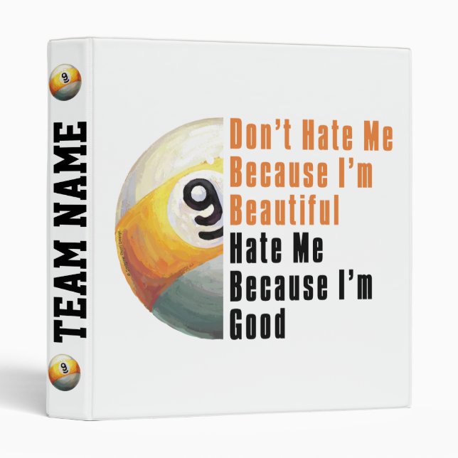 Im Beautiful Im Good 9 Ball Binder (Front/Spine)
