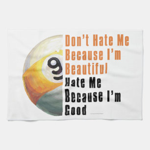 Im Beautiful Im Good 9 Ball Kitchen Towel