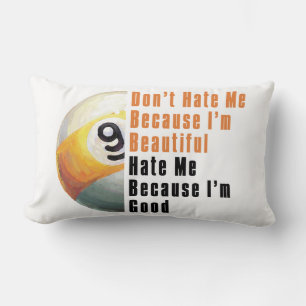 Im Beautiful Im Good 9 Ball Lumbar Pillow