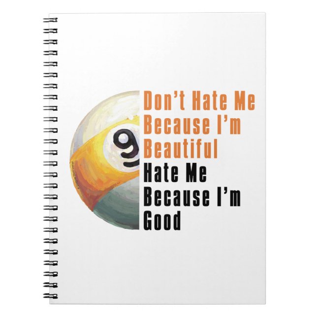 Im Beautiful Im Good 9 Ball Notebook (Front)