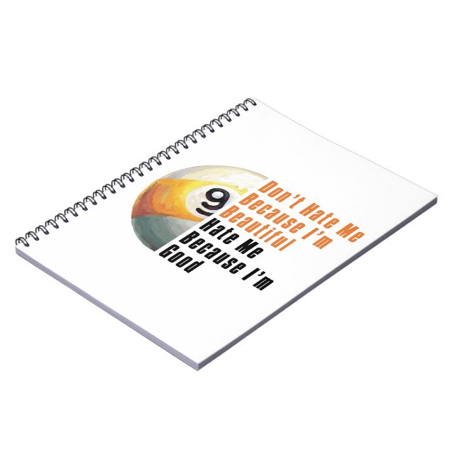 Im Beautiful Im Good 9 Ball Notebook (Left Side)