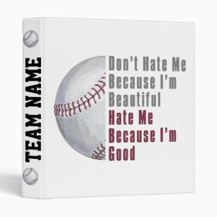 Im Beautiful Im Good Baseball Binder