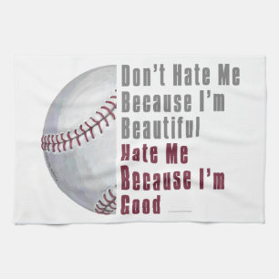 Im Beautiful Im Good Baseball Kitchen Towel