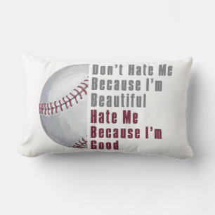 Im Beautiful Im Good Baseball Lumbar Pillow