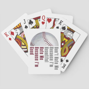 Im Beautiful Im Good Baseball Playing Cards