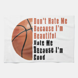 Im Beautiful Im Good Basketball Kitchen Towel