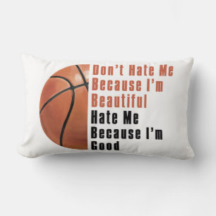 Im Beautiful Im Good Basketball Lumbar Pillow