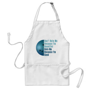 Im Beautiful Im Good Bowling Blue Standard Apron
