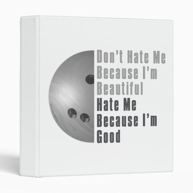Im Beautiful Im Good Bowling Grey Binder (Front/Spine)