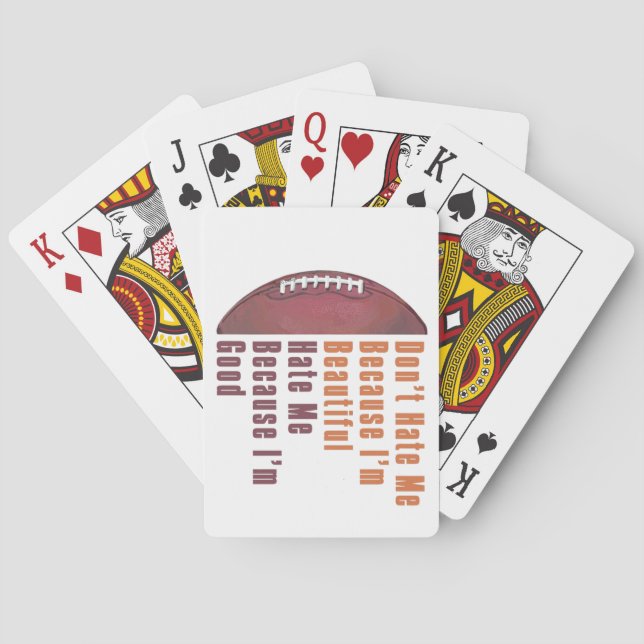 Im Beautiful Im Good Football Playing Cards (Back)