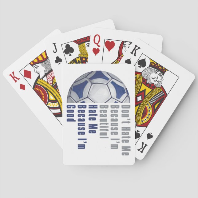 Im Beautiful Im Good Futbal Playing Cards (Back)
