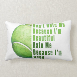 Im Beautiful Im Good Tennis Ball Lumbar Pillow