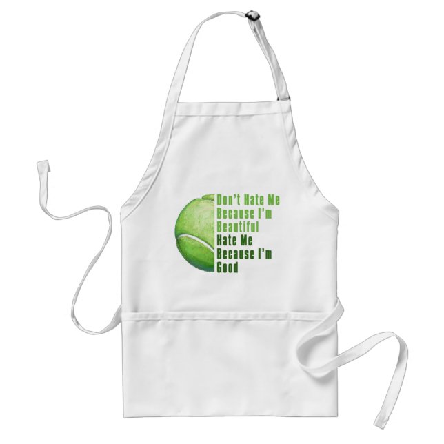 Im Beautiful Im Good Tennis Ball Standard Apron (Front)