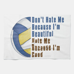 Im Beautiful Im Good Volleyball Kitchen Towel