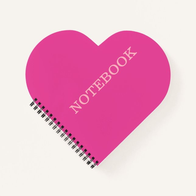 "I'm Beautiful Pink" Heartshaped Notebook (Front)
