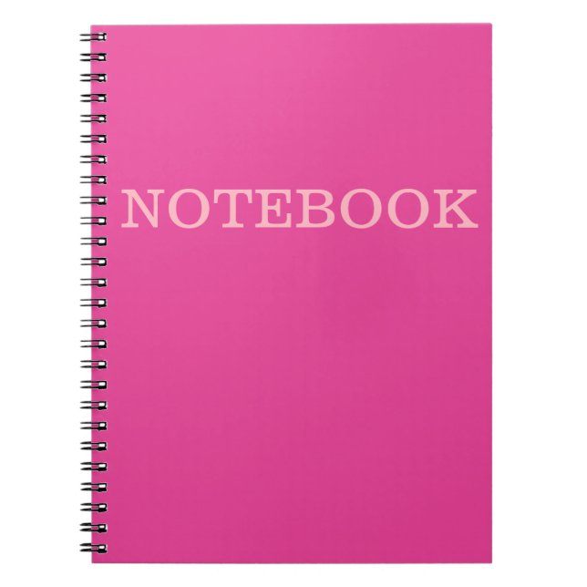 "I'm Beautiful Pink" Notebook (Front)