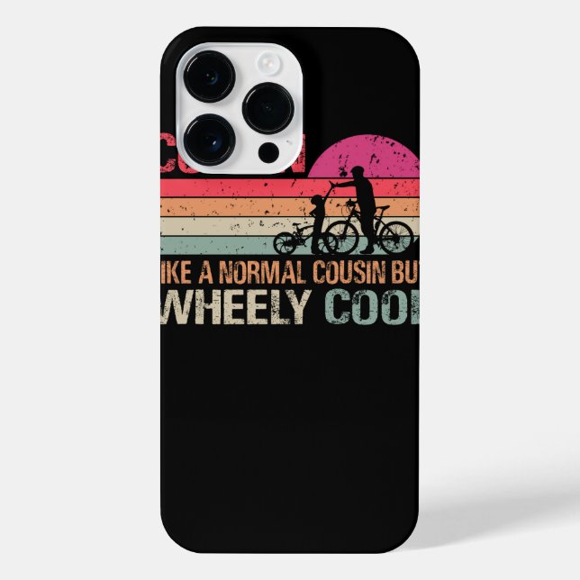 I'm Biker Cousin Fathers Day Wheely Cooler bicycle iPhone Case (Back)
