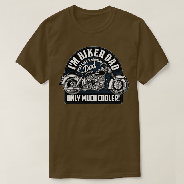 Im Biker Dad   Typography  T-Shirt (Design Front)