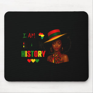 Im Black History Month African American Afro Women Mouse Pad