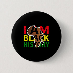 Im Black History Month Blm African American Men Wo 2 Inch Round Button