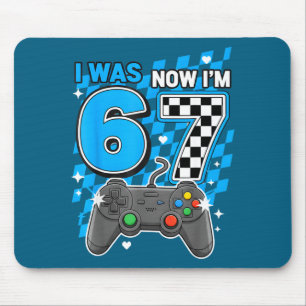 I'm Blue Checkered Video Game 6 Mouse Pad
