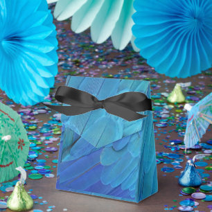 I'm blue - Macaw feathers Favor Box