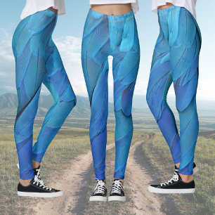 I'm blue - Macaw feathers Leggings
