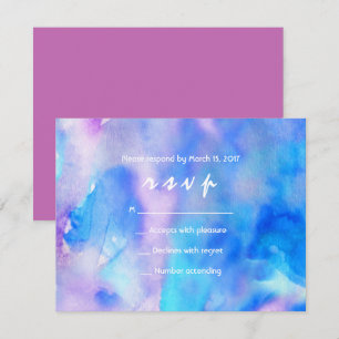 I'M BLUE WATERCOLOR Bat Mitzvah Invitation