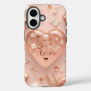 I'm Book Lover Heart-Shaped Mobile Case