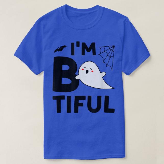 I'm Bootiful Cute Ghost Halloween Costume Hallowee T-Shirt (Design Front)