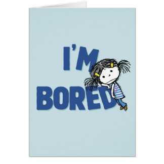 I'M BORED cover card / book info on back
