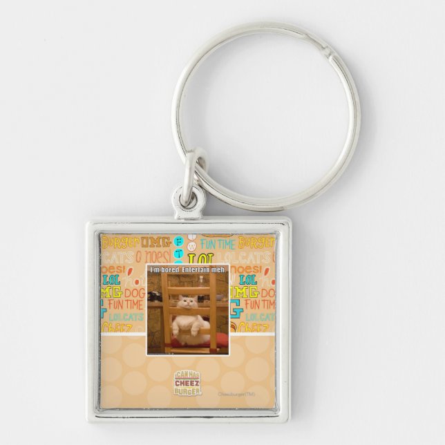 I'm bored. keychain (Front)