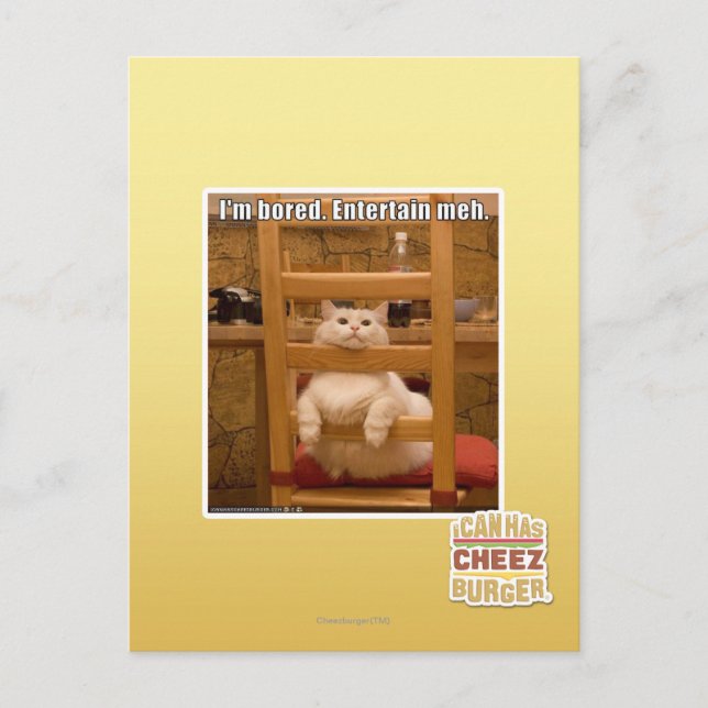 I'm bored. postcard (Front)