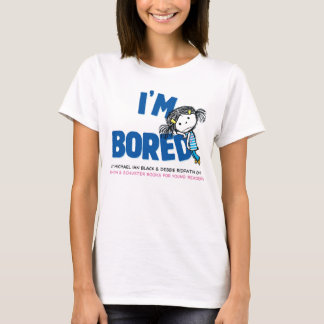 I'M BORED Women's Ringer T-shirt, Ballerina Back T-Shirt