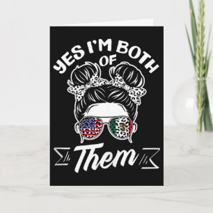 I'm both of them american mexican heritage tank to card