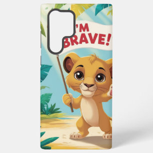 "I'm Brave!" with a Cute Puppy Samsung Galaxy Case