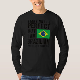 I'm Brazilian Flag Brazil Heritage Brazilian Roots T-Shirt