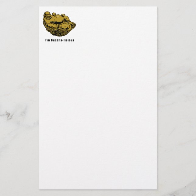 I'm Buddha-licious Stationery (Front)