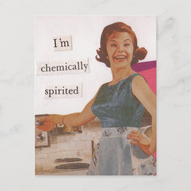I'm Chemically Spirited Postcard (Front)