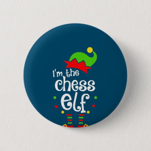 im chess elf xmas family friend christmas gift 2 inch round button