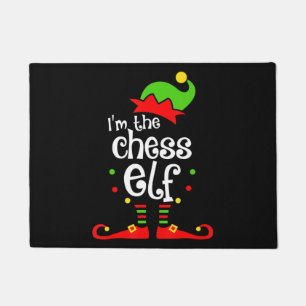 im chess elf xmas family friend christmas gift doormat
