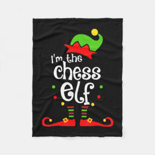 im chess elf xmas family friend christmas gift fleece blanket