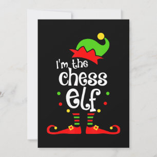 im chess elf xmas family friend christmas gift holiday card