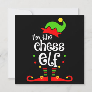 im chess elf xmas family friend christmas gift invitation