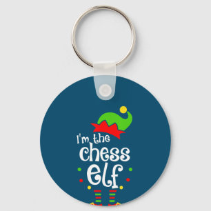 im chess elf xmas family friend christmas gift keychain