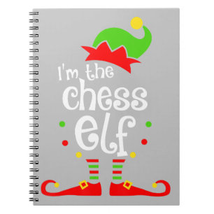 im chess elf xmas family friend christmas gift notebook