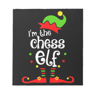 im  chess elf xmas family friend christmas gift notepad