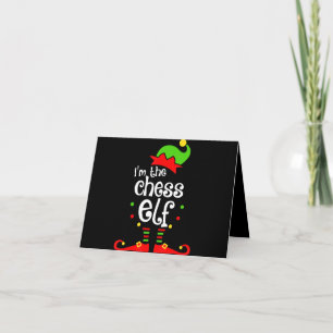 im chess elf xmas family friend christmas gift thank you card