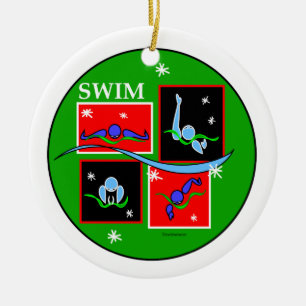 IM Christmas Morning Ceramic Ornament
