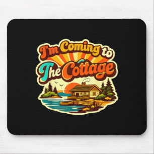 I'm Coming To The Cottage Romance Hockey Coupl  Mouse Pad